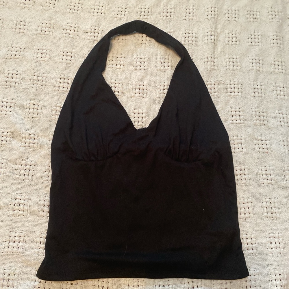 Black Halter Top